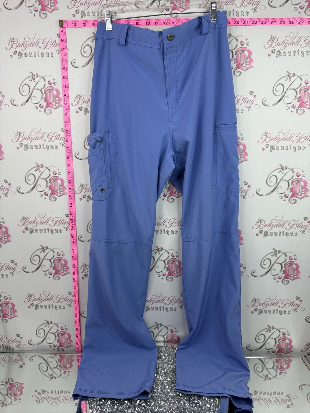 Scrubs pants cargo pockets Light Purple Utility Cargo Pants tall